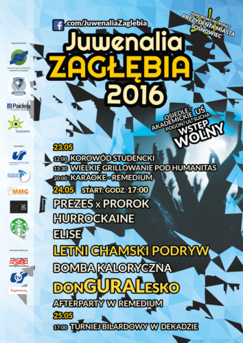 Plakat na Juwenalia Zagłębia 2016